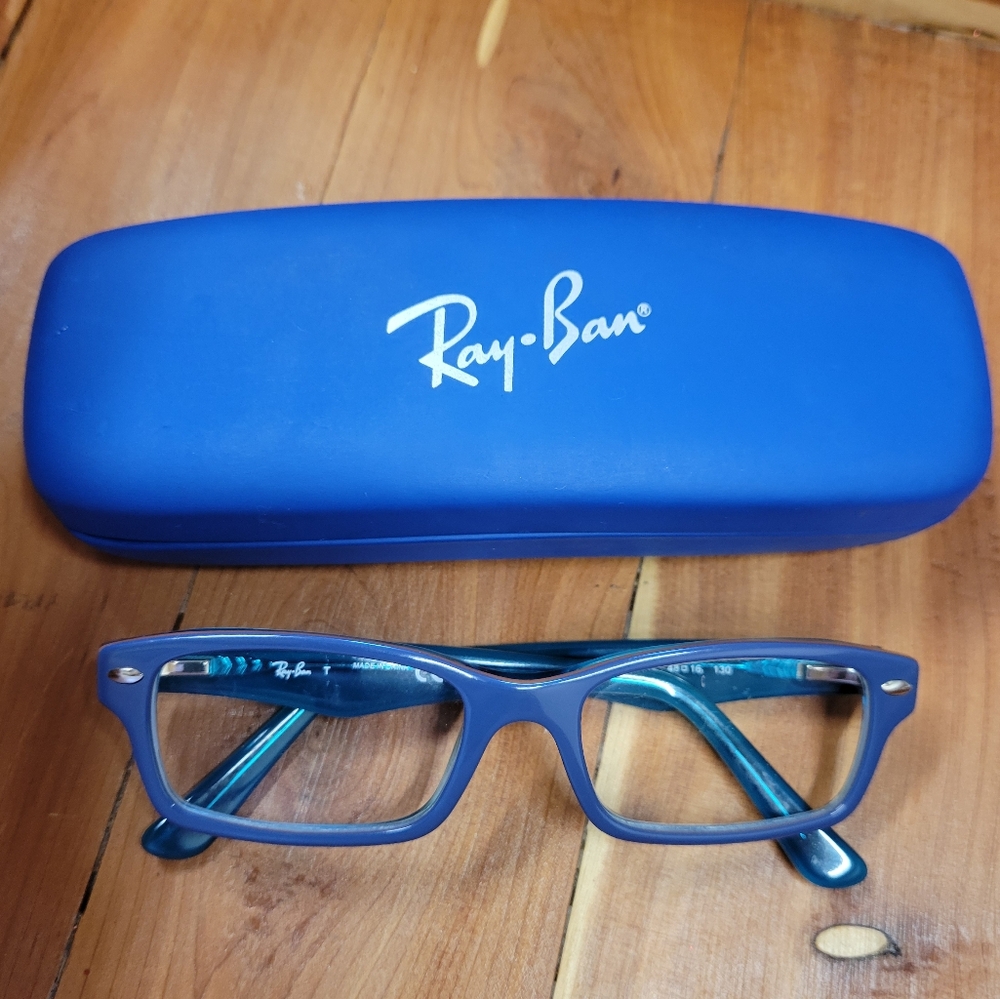 RAY BAN KIDS RB 1530 3587 48/16/130 PURPLE BLUE FLEX HINGE EYEGLASS FRAME XK97